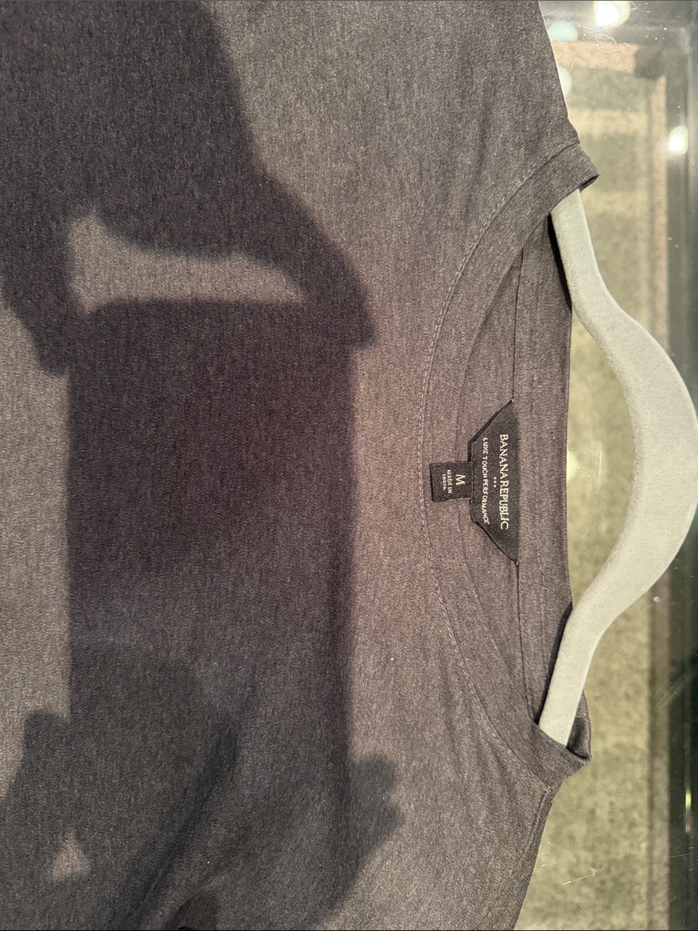 Banana Republic Mens Long Sleeve Gray Luxe Shirt